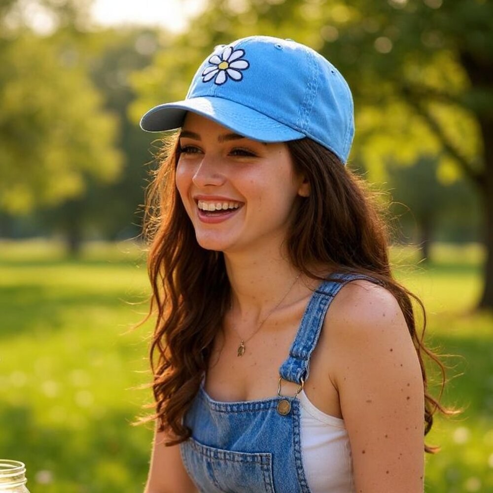 Life is Good Daisy Flower Chill Cap/Hat